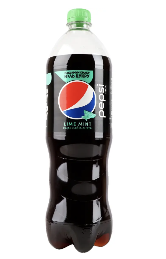 Напій сильногаз. Pepsi Lime Mint Zero Sugar 1 л ПЕТ